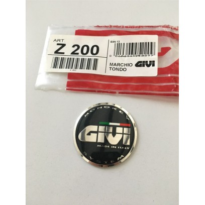 GIVI Z200 ADESIVO MARCHIO TONDO GIVI PER PIASTRA BAULE MONOKEY D. 5mm