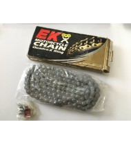 CATENA MOTO EK 520ZVX 120 MAGLIE CON GIUNTO A RIVETTO PASSO 520