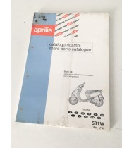AP88531W0 CATALOGO RICAMBI 531W ORIGINALE APRILIA SONIC 50 LC 1998-2000