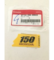 87134-KGG-890ZA ADESIVO FIANCATA "150" ORIGINALE HONDA AROBASE 150 2001