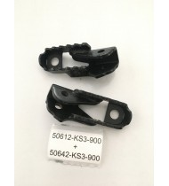 50612-KS3-900+50642-KS3-900 COPPIA PEDANE ANTERIORI ORIGINALI HONDA MTX 125 R 1986-1988