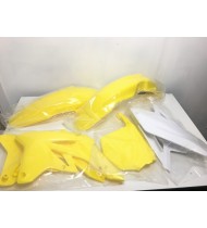 FM RACING PL90208 KIT PLASTICHE SUZUKI RMZ 250 2007-2009 COLORE GIALLO / BIANCO