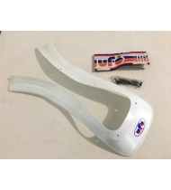 PROLUNGA ESTENSIONE PARAFANGO UFO MOTO DA CROSS ENDURO VINTAGE EPOCA BIANCO